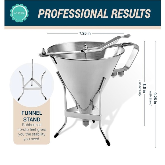 Stainless Steel Confectionery Dispenser Funnel Commercial Grade New - Picture 5 of 5